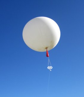 Ballon radiosonde.