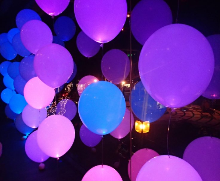 Ballons à LEDs.