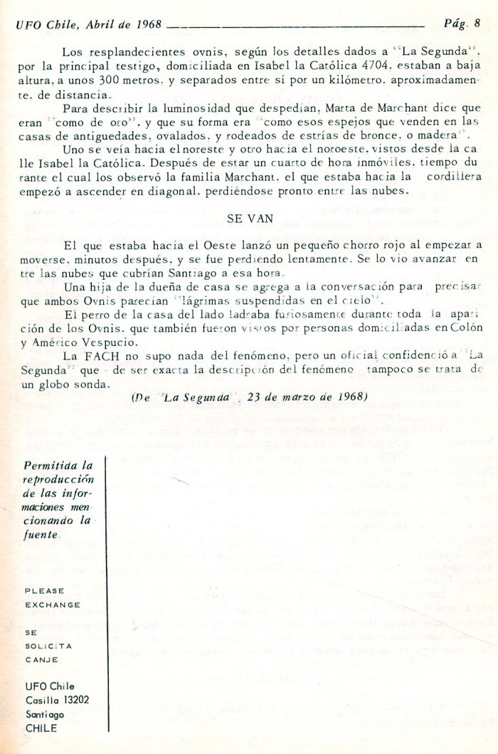 UFO Chile N° 4, page 7, avril 1968